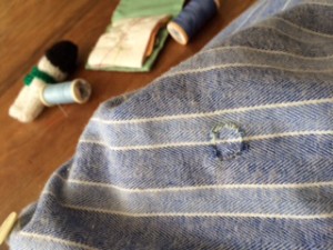 mending a nightshirt